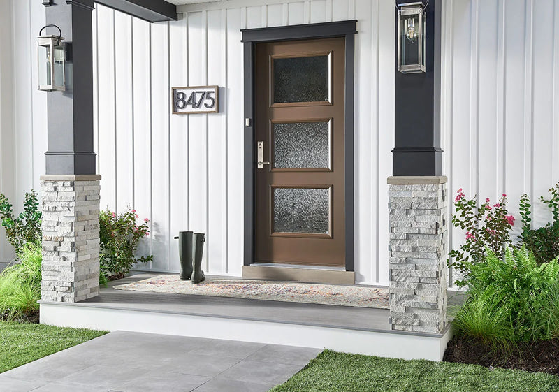 Rockmount Sierra Blue 6x18 Corner Splitface Quartzite Ledger Stone