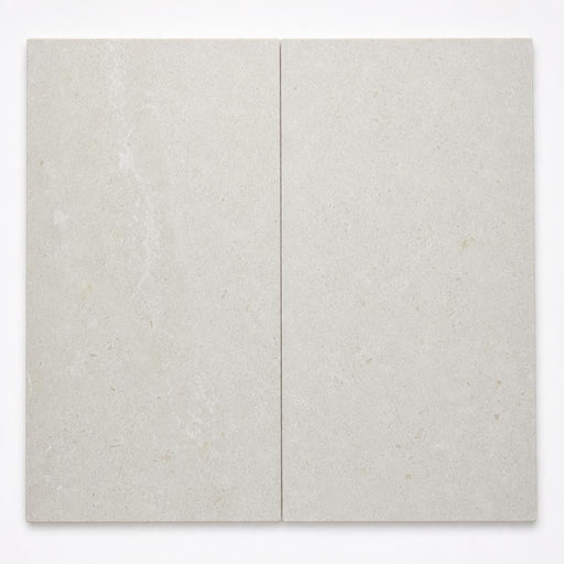 Platinum Ice 12x24 Brushed Limestone Paver close-up