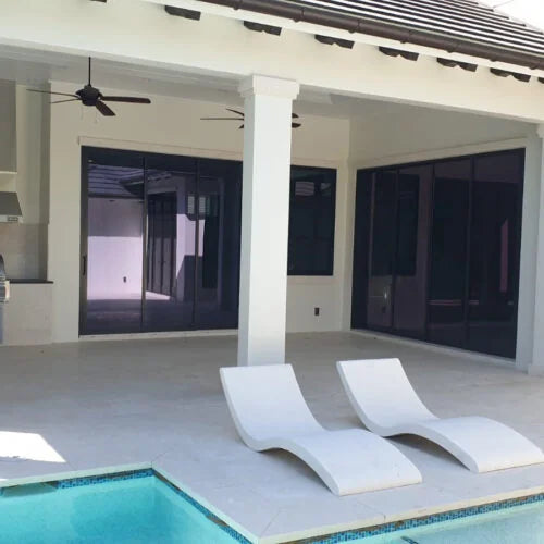 Platinum Ice 12x24 Tumbled Limestone Single Bullnose Pool Coping