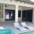 Platinum Ice 12x24x2 Brushed Limestone Single Bullnose Pool Coping