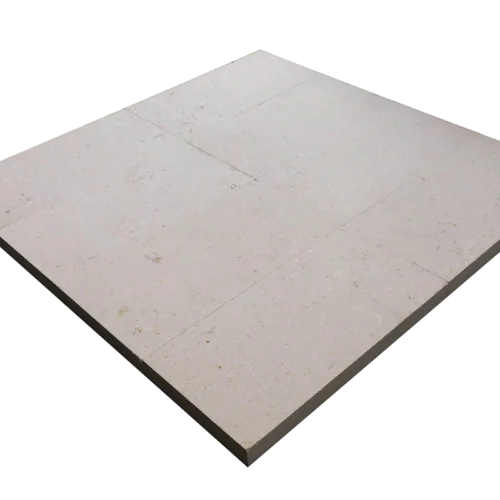 Platinum Ice 12x24 Tumbled Limestone Single Bullnose Pool Coping