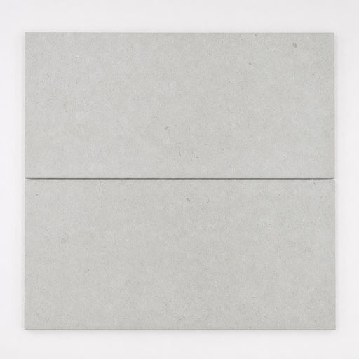 Platinum Ice 12x24x2 Brushed Limestone Paver close-up