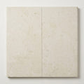 Platinum Ice 12x24x2 Brushed Limestone Single Bullnose Pool Coping close-up