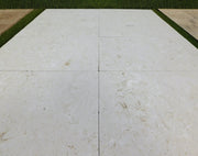 Platinum Ice 16x24 Brushed Limestone Paver