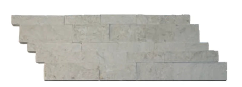 Platinum Ice 7x19.75 Split-Face Limestone Ledger Stone