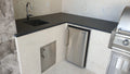 Platinum Ice 7x10x7 Split-Face Limestone Corner Trim