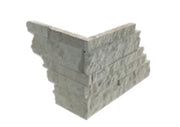 Platinum Ice 7x10x7 Split-Face Limestone Corner Trim