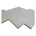 Platinum Ice Versailles Pattern Brushed Limestone Paver