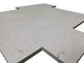 Platinum Ice Versailles Pattern Brushed Limestone Paver