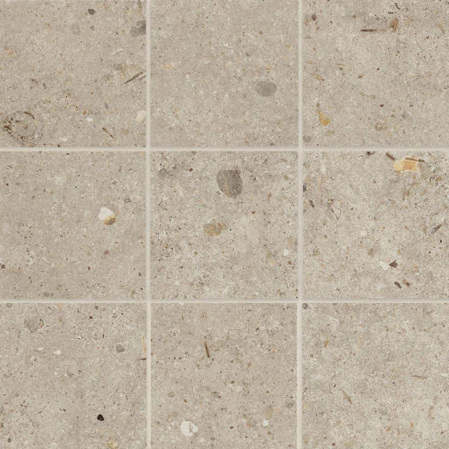 Poetry Stone Ecru 4x4 Matte 12x12 Sheet Stone Mosaic