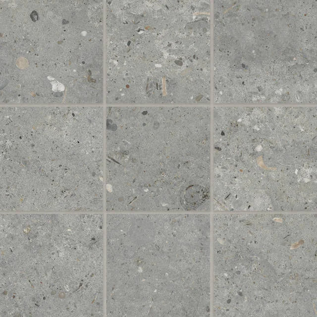 Poetry Stone Grey 4x4 Matte Porcelain Mosaic