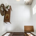 Polar White Marble Tile 12x12 Honed — Foyer floor