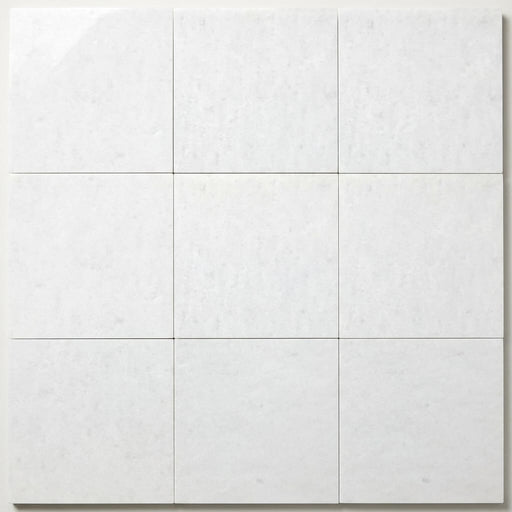 Polar White Marble Tile 12x12 Polished close-up