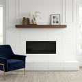 Polar White Marble Tile 12x24 Honed — Living Room fireplace surround