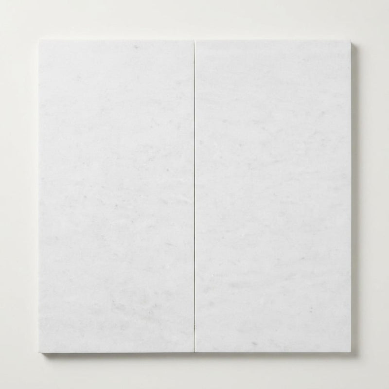 Polar White Marble Tile 12x24 Polished close-up