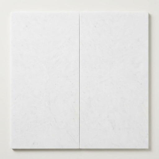 Polar White Marble Tile 18x36 Honed close-up