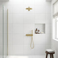 Polar White Marble Tile 24x24 Honed — Bathroom shower wall