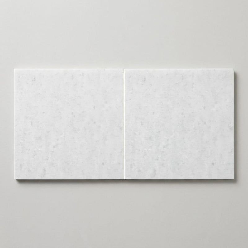 Polar White Marble Tile 24x24 Honed close-up