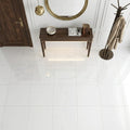 Polar White Marble Tile 24x24 Polished — Foyer floor