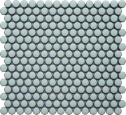 Porcelain Mosaics Antique White 11.45x12.40 Pennyround Porcelain Mosaic Tile