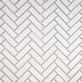 Glazed Herringbone White 1x3 Matte Porcelain Mosaic