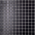 1x1 Black Matte Porcelain Mosaic