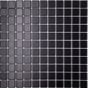 1x1 Black Matte Porcelain Mosaic