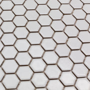 Square White 1x1 Matte Porcelain Mosaic