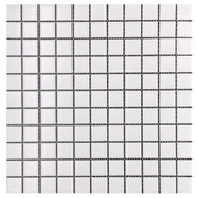 Square White 1x1 Matte Porcelain Mosaic
