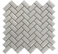 Porcelain Mosaics White Bright 12x12 Herringbone Gloss Porcelain Mosaic Tile