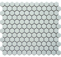 Porcelain Mosaics White 2x2 Hexagon Matte Porcelain Mosaic Tile