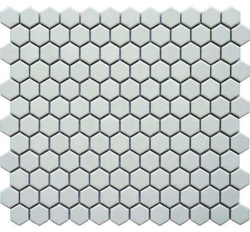 Porcelain Mosaics White 2x2 Hexagon Matte Porcelain Mosaic Tile