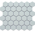 Porcelain Mosaics White 2x2 Hexagon Matte Porcelain Mosaic Tile
