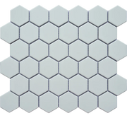 Porcelain Mosaics White 2x2 Hexagon Matte Porcelain Mosaic Tile
