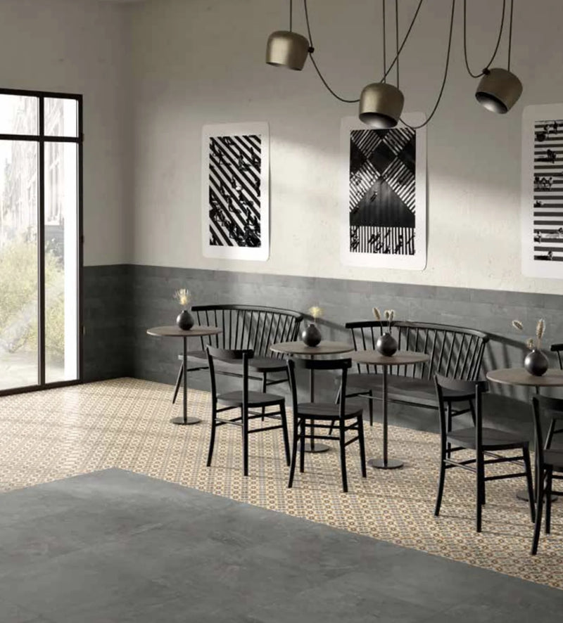 Spatula Antracite R10 12x24 Porcelain Tile