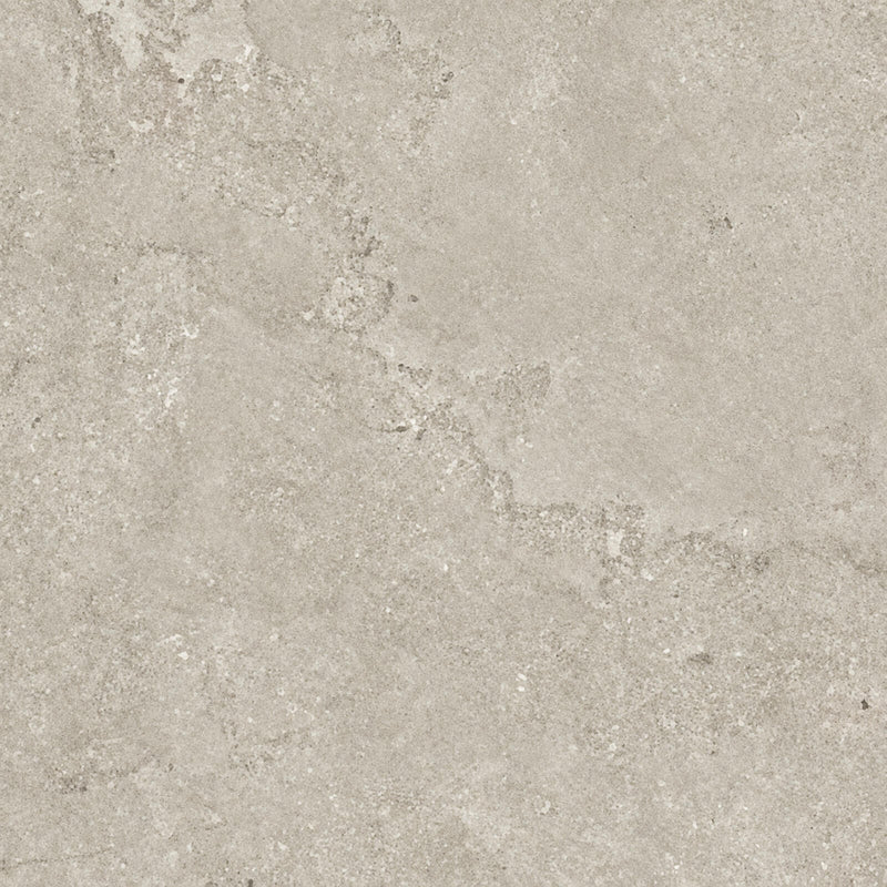Portland Beige porcelain tile with a subtle beige-gray stone texture.