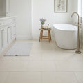 Porto Beige Limestone Tile 16x24 Honed — Primary Bath floor