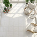 Porto Beige Limestone Tile 18x18 Honed — Sunroom floor