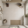 Porto Beige (Semi Rijo) 12x12 Honed Natural Limestone Tile — Mudroom floor