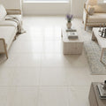 Porto Rosal Limestone Tile 18x18 Honed — Family Room floor