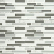 Positano Interlocking Pattern 0.24 Inch Glass Mosaic Tile