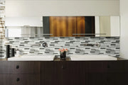 Positano Interlocking Pattern 0.24 Inch Glass Mosaic Tile