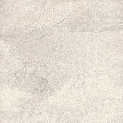 Close-up of De White Porcelain Rough & Straight Edge 24 x 24 x 3/4 Paver, in White tones.