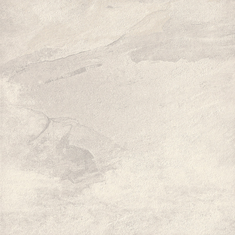Close-up of De White Porcelain Rough & Straight Edge 24 x 24 x 3/4 Paver, in White tones.