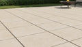 Close-up of Fusion White Porcelain Rough & Straight Edge 24 x 24 x 3/4 Paver, in White tones.