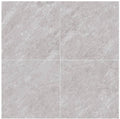 Close-up of Astro Grey Porcelain Rough & Straight Edge 24 x 24 x 3/4 Paver, in Grey tones.