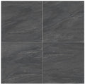 Close-up of Grey Owl Porcelain Rough & Straight Edge 24 x 24 x 3/4 Paver, in Grey Owl tones.