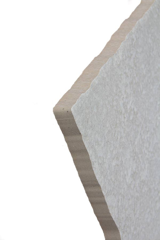 Close-up of Natural Borgogna Porcelain ROUGH/CHISELED Edge 16 x 32 x 3/4 Paver, in Natural tones.