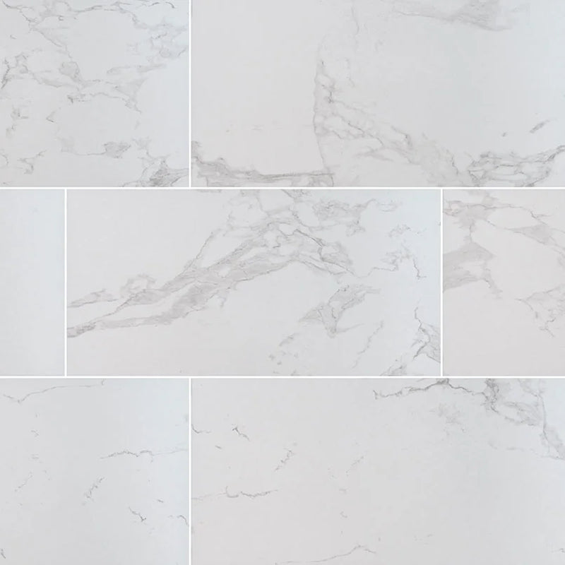 Praia Carrara 12x24 Matte Porcelain Tile