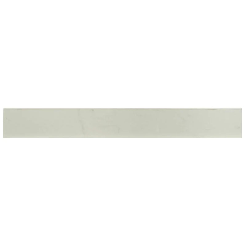 Praia Carrara 3x24 Bullnose Matte Porcelain Marble Look Trim